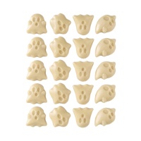 Halloween Witte Chocolade Spookfiguren - 20 stuks