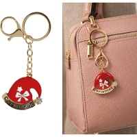 Kerstsleutelhanger met kerstmutsdesign van 11 cm