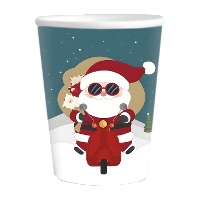 Kerstbekers met kerstboomdesign, 266 ml - 6 stuks