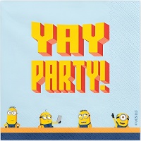 Minions-servetten 16,5 x 16,5 cm - 20 stuks