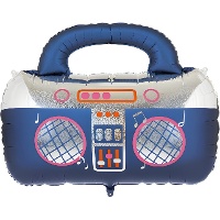 Retro-boomboxballon van 98 x 70,5 cm