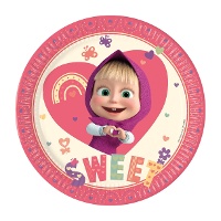 Bordjes Masha y el Oso Sweet 23 cm - 8 stuks