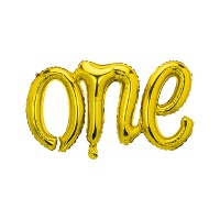 Ballon letters One van 66 x 37 cm - PartyDeco