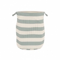 Gestreepte wasmand 46 x 38 x 38 cm - 1 stuk