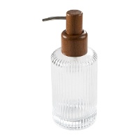 18 cm zeepdispenser met gestreept design