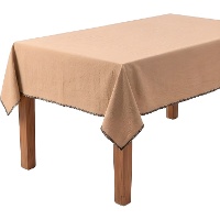 Tafelkleed van 2,50 x 1,40 m van mosterdgeel stof