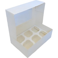 Witte doos voor 6 cupcakes - Azucren