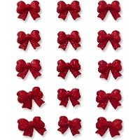 Suikerfiguren in de vorm van kerststrikken - PME - 6 stuks