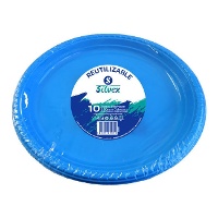 26 cm gekleurde plastic borden - 10 stuks