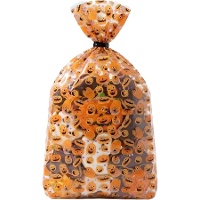 Feestzakjes voor snoep met pompoenen 24,1 x 10 cm - 20 stuks