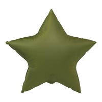 Matte kleuren 45 cm stervormige ballon - 1 stuk