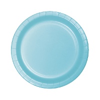 Kartonnen borden van 17,4 cm in kleuren - 8 stuks