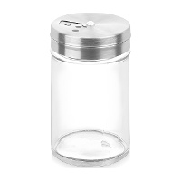 Ronde glazen zoutstrooier