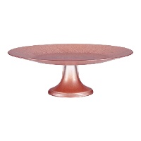 Taartstandaard van 33 cm glas met voet - 1 stuk