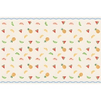 Wegwerp tafelkleed met fruitmotief 180 x 120 cm