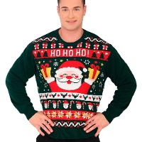 Kersttrui voor Heren met Santa Claus Ho Ho Ho