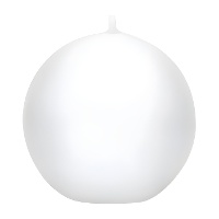 Witte kaars van 6 cm - 10 stuks