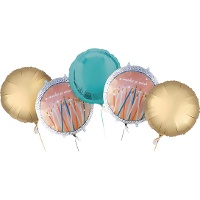 Boeket van ballonnen Make a wish - 5 stuks
