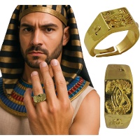 Egyptische ring in faraonische stijl