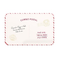 Kerst placemat van de Kerstman Post 43 x 28 cm - 1 stuk