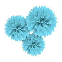 Pompon hangers - 3 stuks