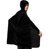 Fluwelen cape met capuchon, 100 cm - voor volwassenen