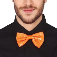 Neon pailletten vlinderdas