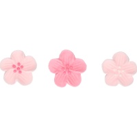 Roze suikerbloemen - FunCakes - 24 stuks