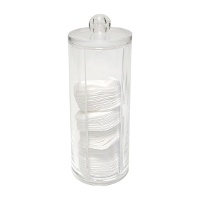 Houder voor wattenschijfjes met deksel