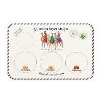 Placemat van Lieve Drie Koningen 43 x 28 cm - 1 stuk
