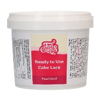 Gebruiksklaar eetbaar kant Pearl Gold 200 g - FunCakes