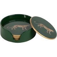 Onderzetters Royal Animal jachtluipaard - 6 stuks