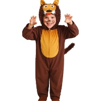 Wolfkostuum met muts voor kind