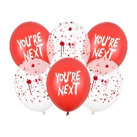 You're Next Halloween latexballonnen 30 cm - 6 stuks