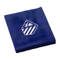 Blauwe Atlético de Madrid servetten 16,5 cm - 12 stuks