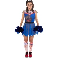 Zombie cheerleader kostuum voor vrouwen