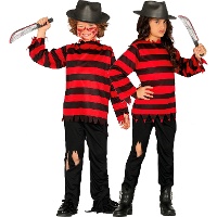 Kinder Freddy-streepjeskostuum