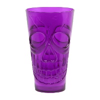 Beker met skeletgezicht van 15 x 9 cm - 1 stuk