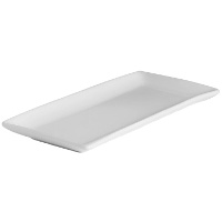 Rechthoekige porseleinen schaal van 36 x 15,5 cm - Vessia - 4 stuks