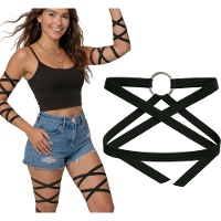 Zwarte band voor been of arm