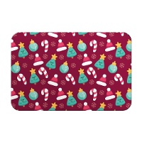 Placemat met kerstfiguren 43 x 28 cm - 1 stuk