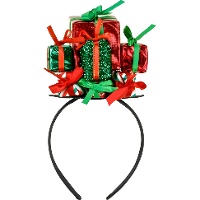 Diadeem met kerstcadeautjes