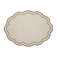Placemat 45 x 33 cm Bois & Terre ondas - 1 stuk