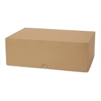 Doos voor 6 cupcakes in kraft kleur - 2 stuks