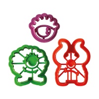Monstervormige uitstekers - set van 3