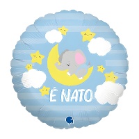 Ronde Olifant Baby Ballon 46 cm - Grabo