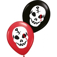 Bloederige Schedel Latex Ballonnen - 6 Stuks