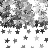 Metallic sterrenconfetti voor decoratie van 14 gr