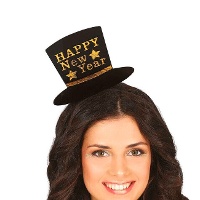 Hoofdband met 'Happy New Year' Hoedje