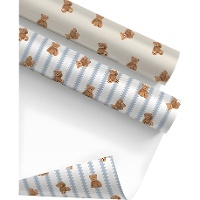 Cadeaupapier met beertjes 2 x 0,70 m - 1 stuk